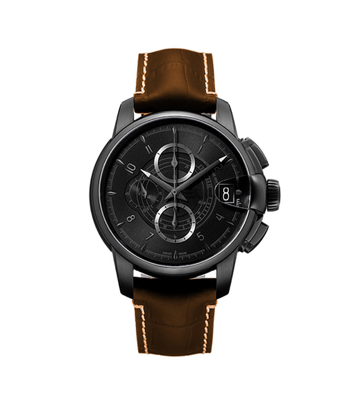 2 3 3 Titan leather belt radial watch